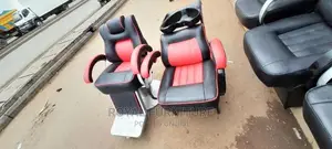 Kinyozi Seats[Black-and-Red]