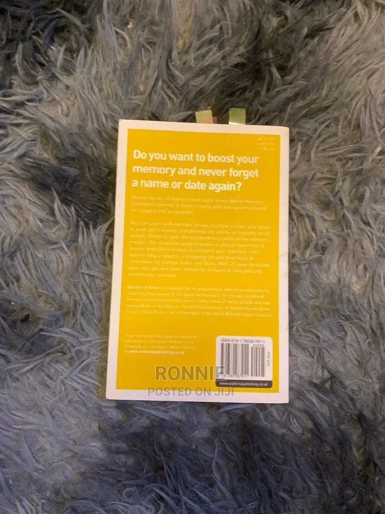 You Can Learn to Remember Book by Dominic O'Brien