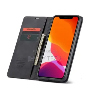 iPhone 11 Pro Max Flip Vintage Case - Black