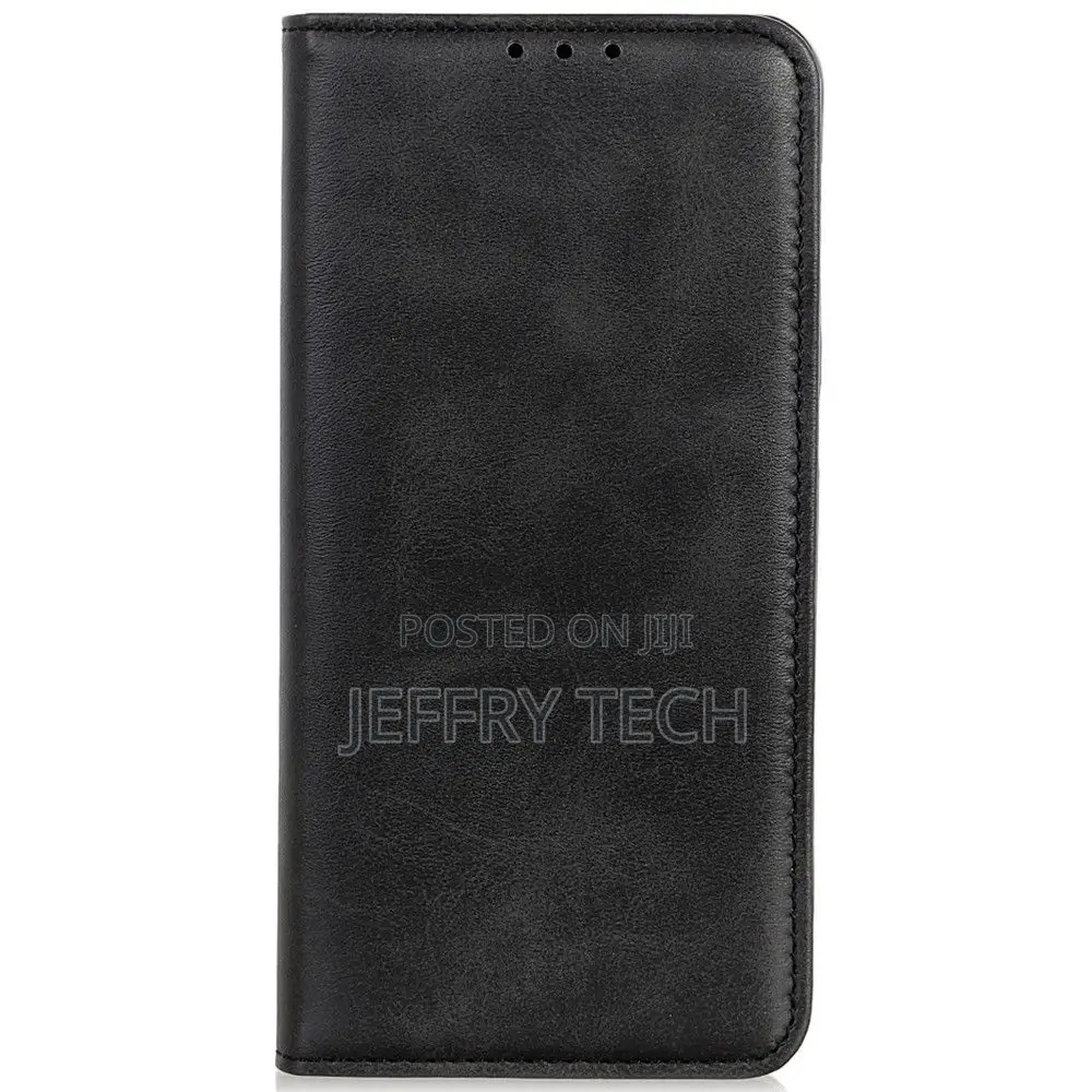 Wallet-Style Black Leather Flipcase for iPhone 14 Pro Max