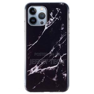 Marble iPhone 14 Pro Max Case - Black - thumbnail 2
