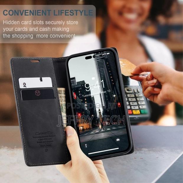 iPhone 14 Pro Max Flip Case - Black - thumbnail 2