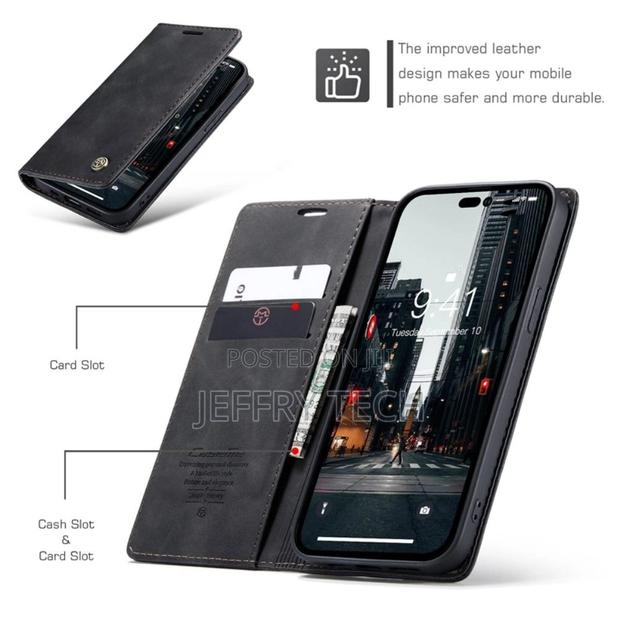iPhone 14 Pro Max Flip Case - Black - thumbnail 4