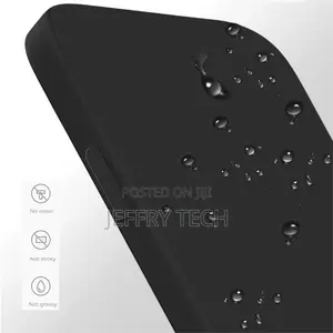 Anti-Drop Rubberized Cover for iPhone 14 Pro Max - Black