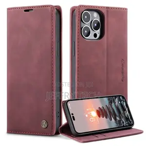 Caseme iPhone 14 Pro Flip Case - Red