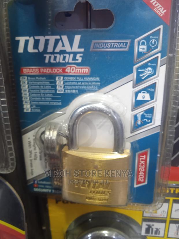 Total Tools Brass Padlock 50mm - main view