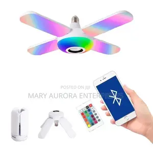 Led Fan Music Bulb With Bluetooth