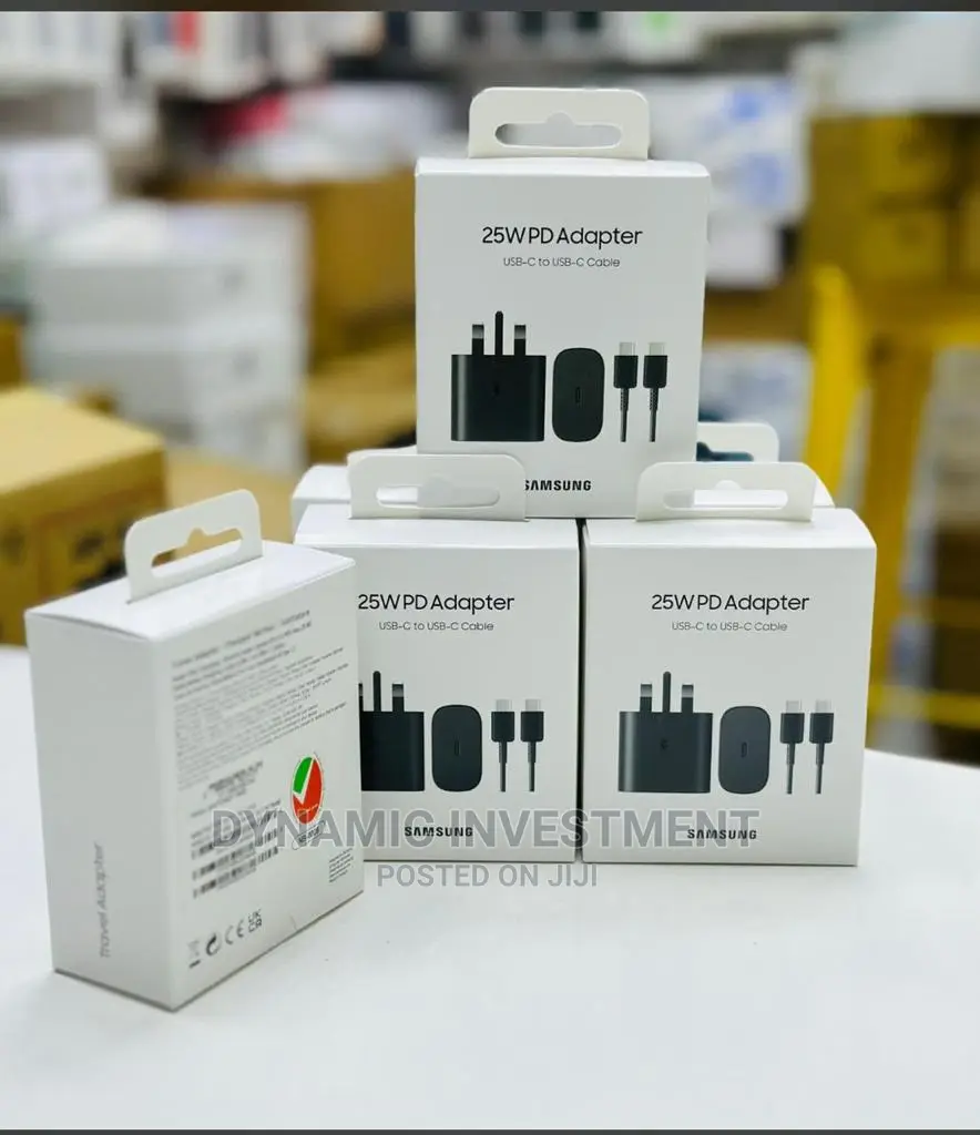 25W Samsung Charger (Super Fast Charge With USB Type-C Cable