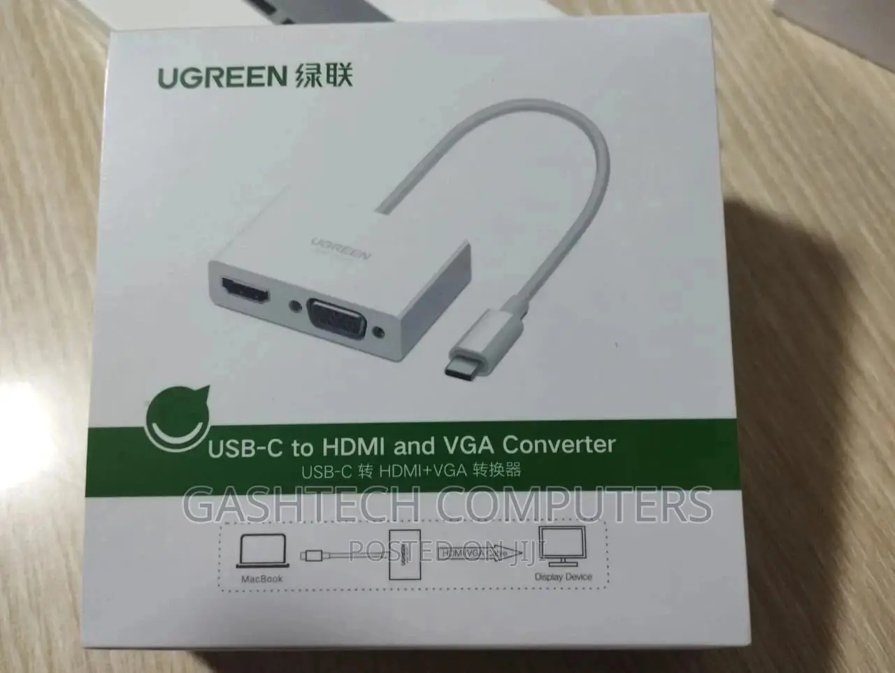 Ugreen Usb-C to HDMI + VGA Converter