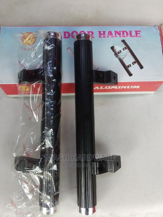 Black Aluminum Pipe Handles - main view