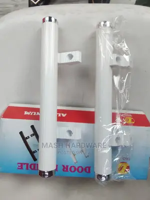 White Aluminum Pipe Handles