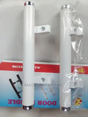 White Aluminum Pipe Handles