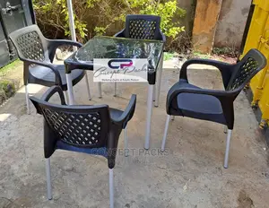 Premium 4 Chair + 1 Table (Metal Tubing) Set
