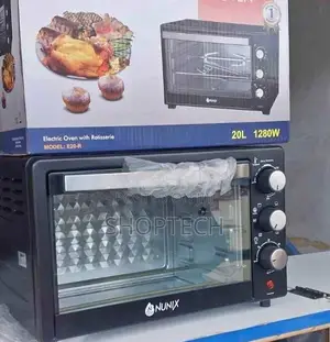 Nunix (E20-r) Electric Oven With Rotisserie, 20l