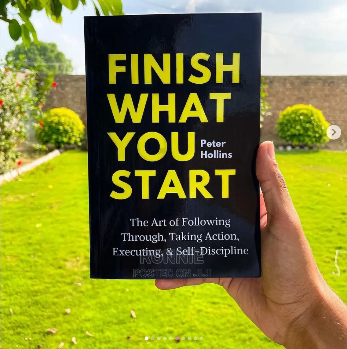 Finish What You Start Book by Peter Hollins