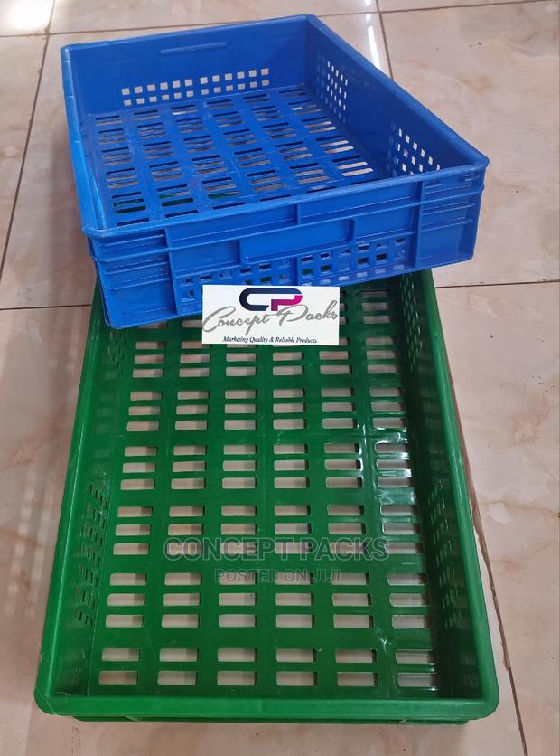 Plastic Half Crates H120 X W400 X L585 Mm