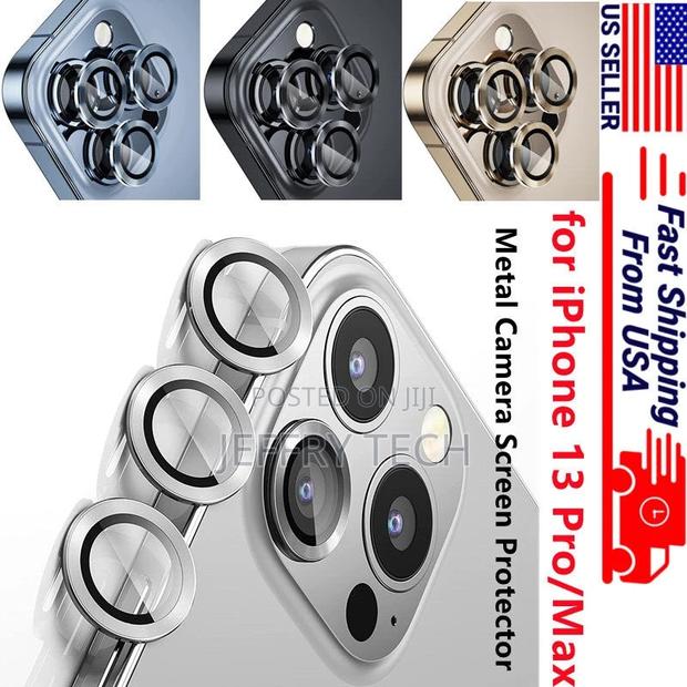 iPhone 12 13 Pro/Max 3 PC Ring Tempered Glass Camera Lens - main view