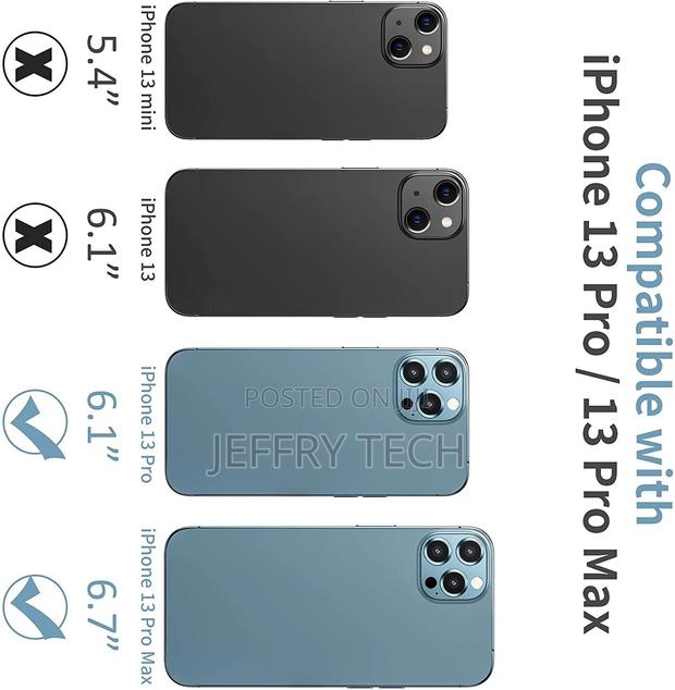 iPhone 12 13 Pro/Max 3 PC Ring Tempered Glass Camera Lens - thumbnail 2