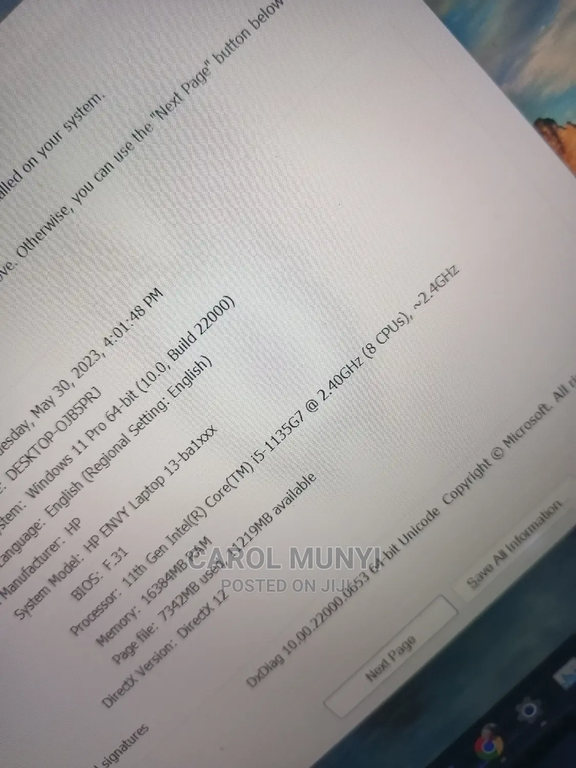 Laptop HP Envy 13 16GB Intel Core I5 SSD 1T