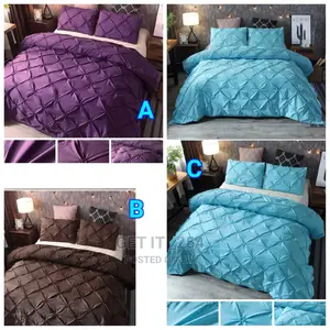 Cotton Pinch Pleat Design Duvet Cover Sets