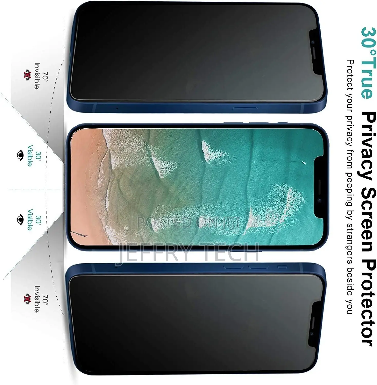 iPhone 14 13 12 11 Pro Max XS 8 Privacy Screen Protector