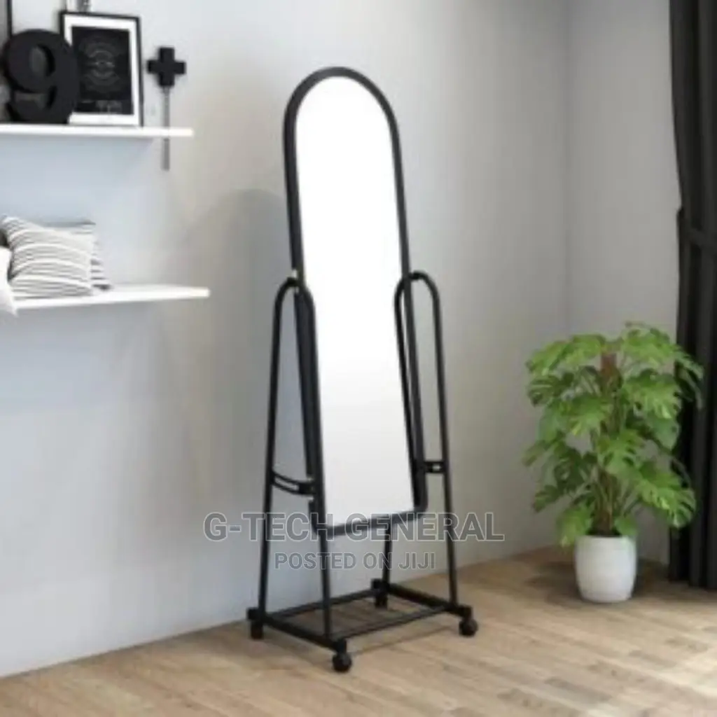 Dressing Mirror With Wheels(White,Black And Pink)