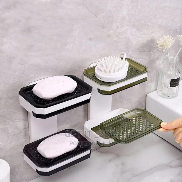 Wall Mounted Double Soap Holder