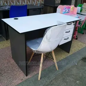 1.2 MTRS Office Desk Plus Study Eames Chairs