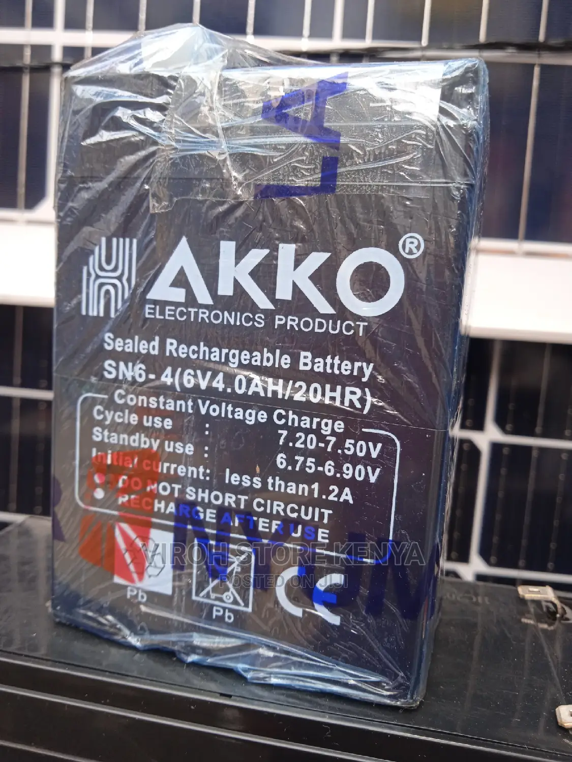 6V 4.0ah Lead Battery Sealed Toy Small Rechargeable Battery