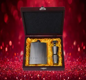 Stainless Steel Hip Flask Men's Gift Set