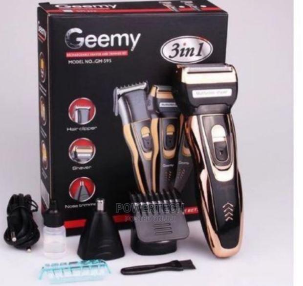 Geemy Rechargeable Hair Shaving Machine, Shaver- 3 in 1