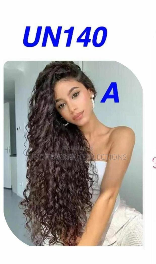 High-End Semi Human Ladies Wigs Van Curl and Set