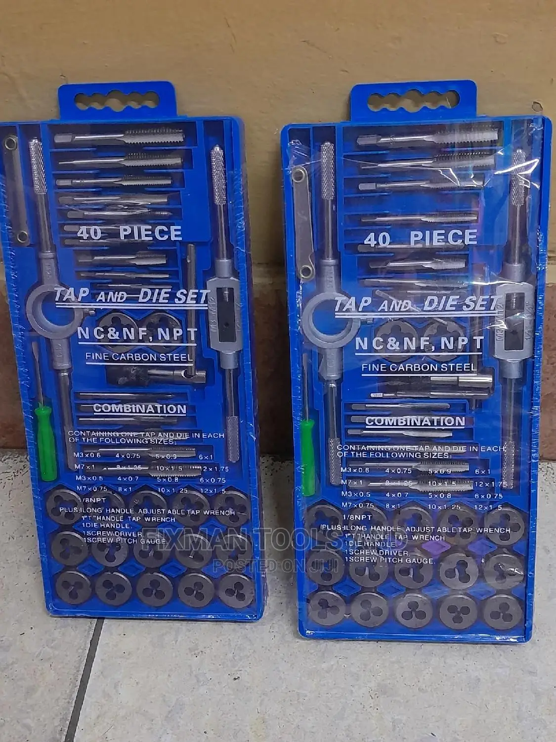40 PCS Taps and Die Set Diamond 