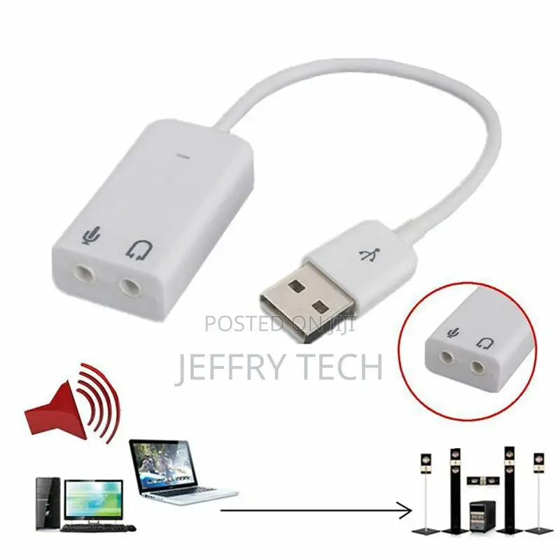 External USB 2.0 3D Virtual 7.1 Channel Audio Sound Card Ada