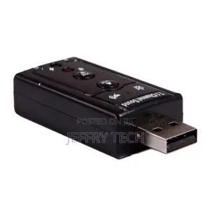 USB 2.0 External 7.1 Channel 3D Virtual Audio Sound Card Mic