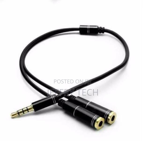 Headphone Splitter Stereo Audio Jack Y Adapter Cable 3.5mm 1