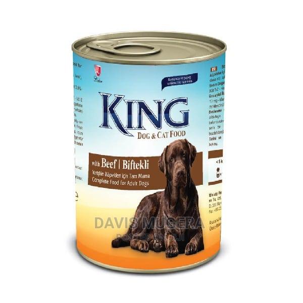 4x Cans King Beef Complete Canned Wet Dog Food - main view