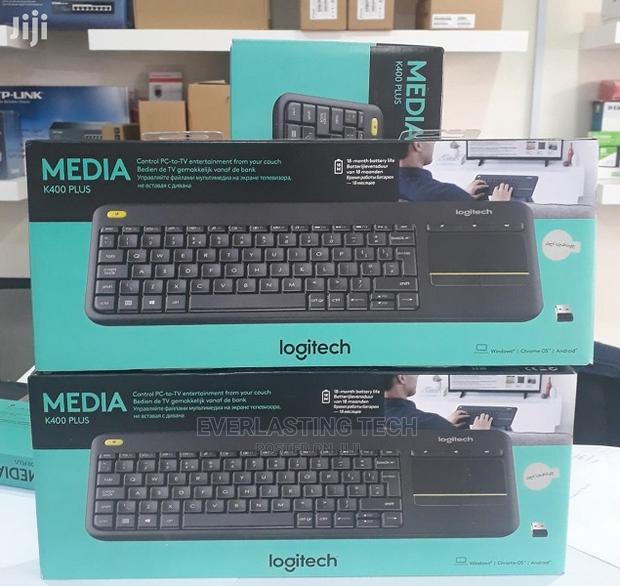 Logitech Wireless Keyboard With Touchpad Plus - White