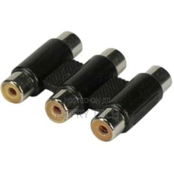 Triple RCA Female to Female Coupler