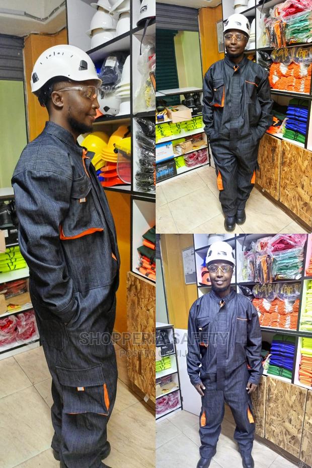 Denim Cargo Overall - main view