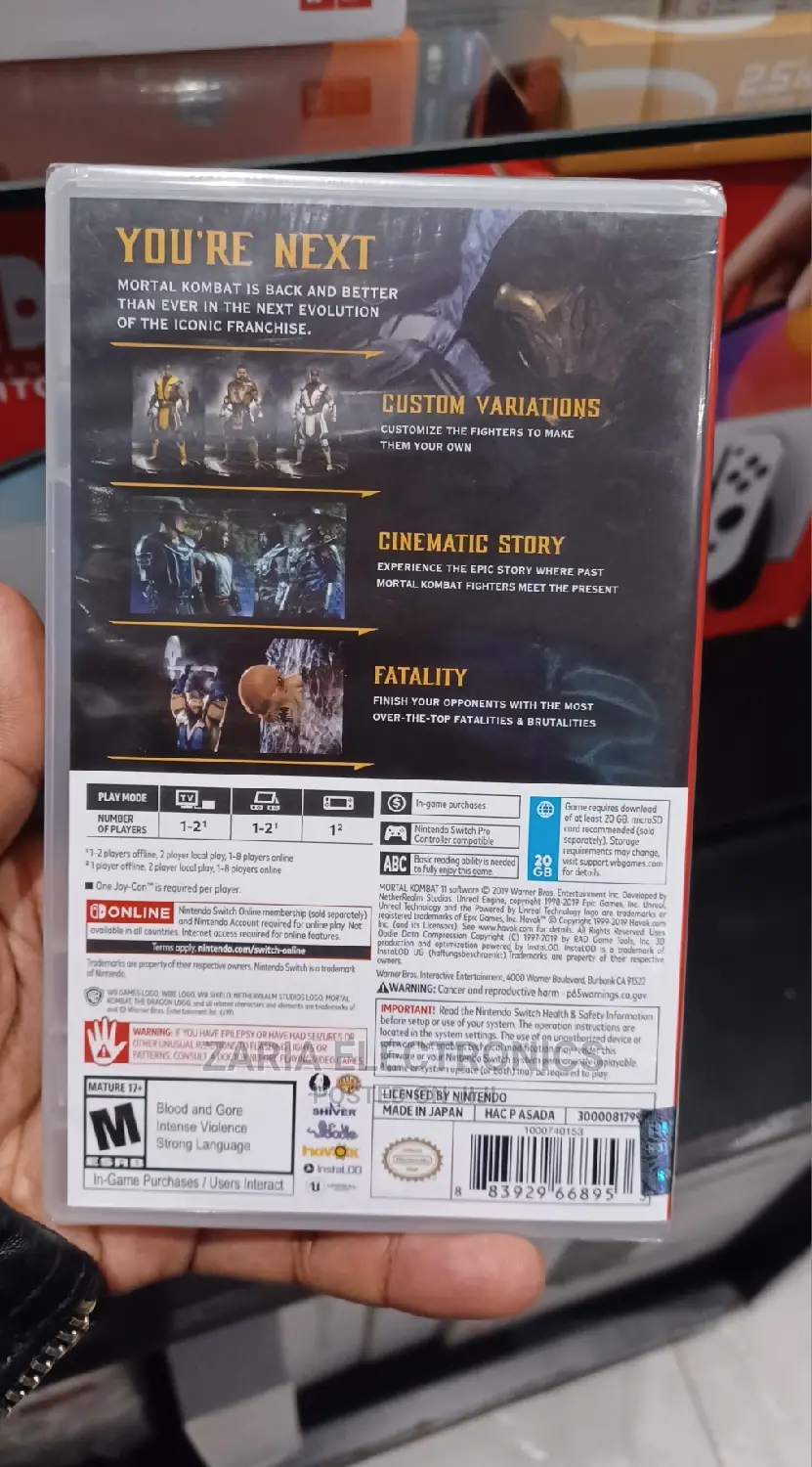 Nintedo Switch Mortal Kombat II Game