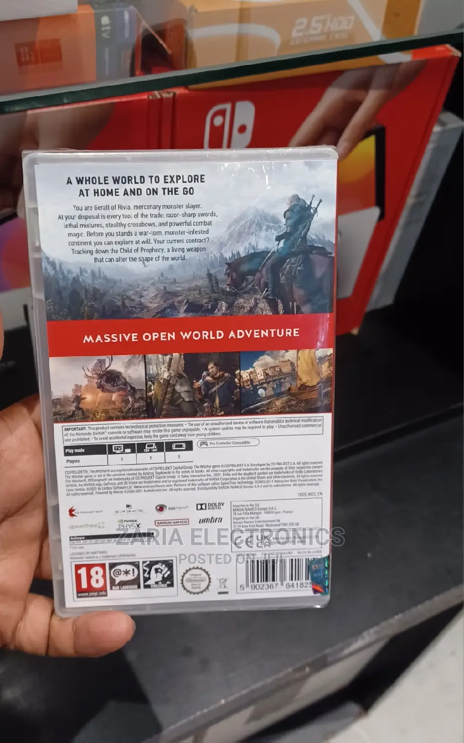 Nintedo Switch the Witcher Wild Hunt III