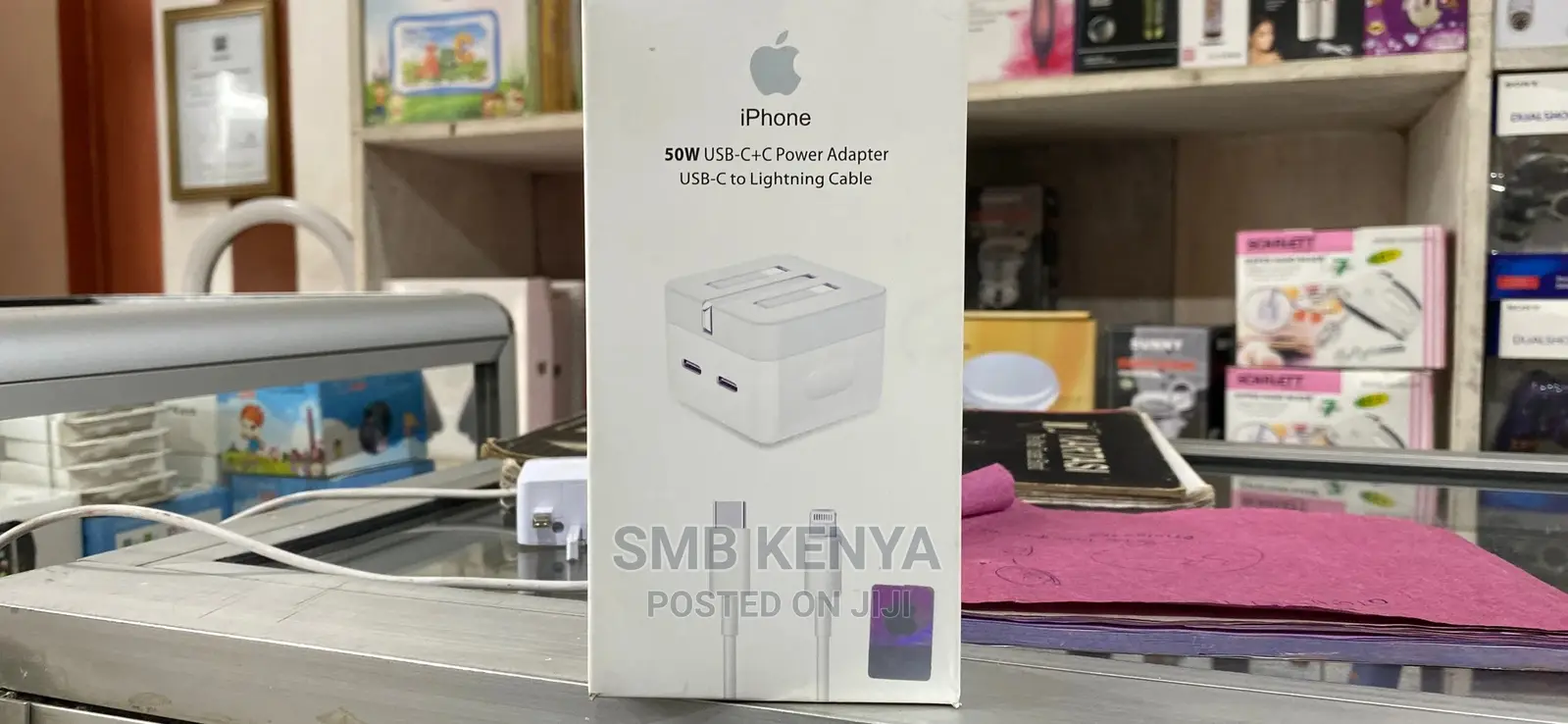 50W Dual Usb C Port iPhone Charger With Cable