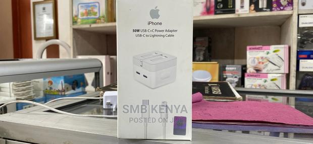 50W Dual Usb C Port iPhone Charger With Cable - thumbnail 3