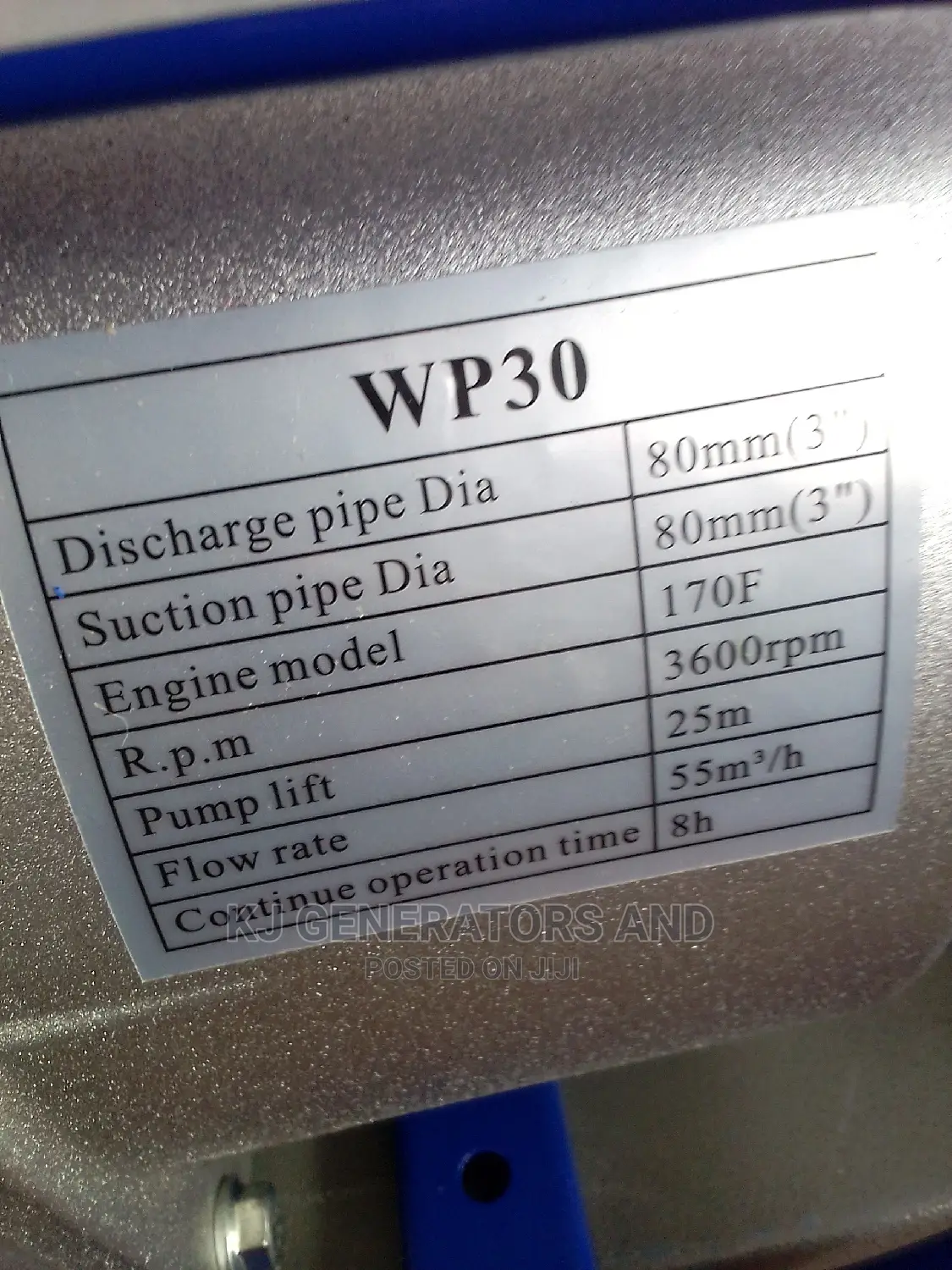 3inch Tlac High Pressure Water Pump