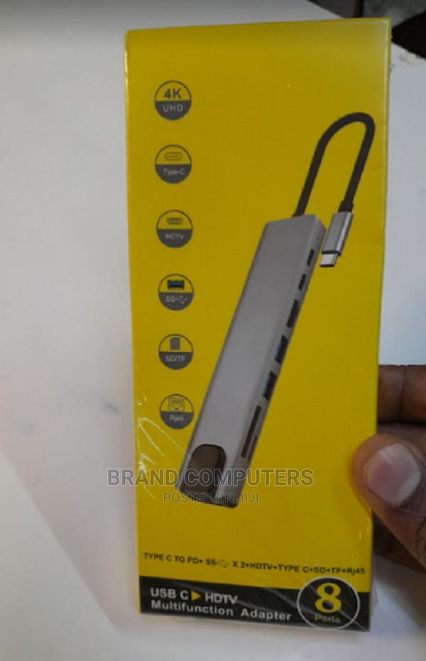 USB Type C to Multi Function 8 in 1 Adapter