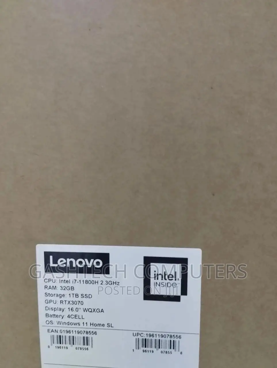 New Laptop Lenovo Legion 7 32GB Intel Core I7 SSD 1T