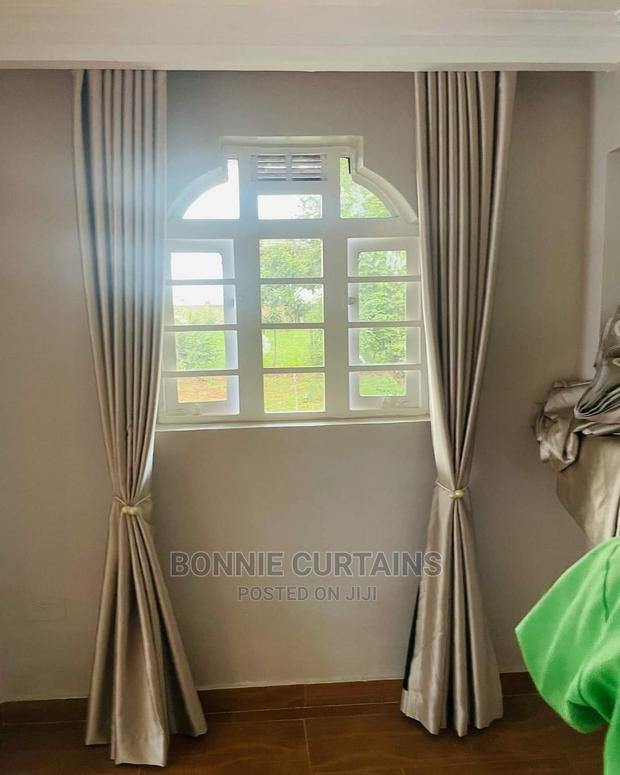 Pink Modern Curtains and White Sheers - thumbnail 2