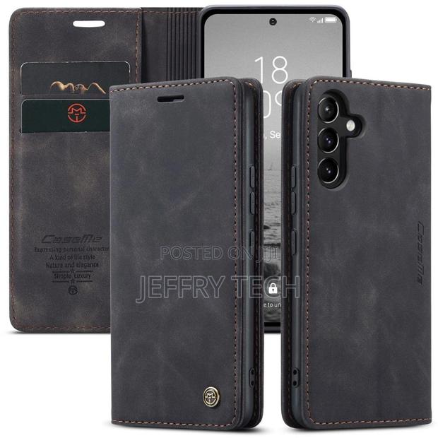 Samsung Galaxy A54 Flip Vintage Case - Black