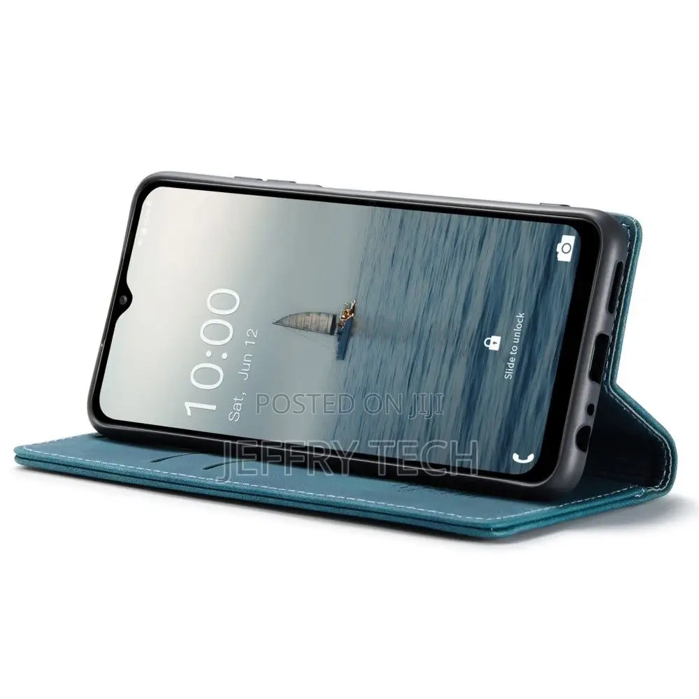 Samsung Galaxy A34 5G Flip Vintage Case - Blue